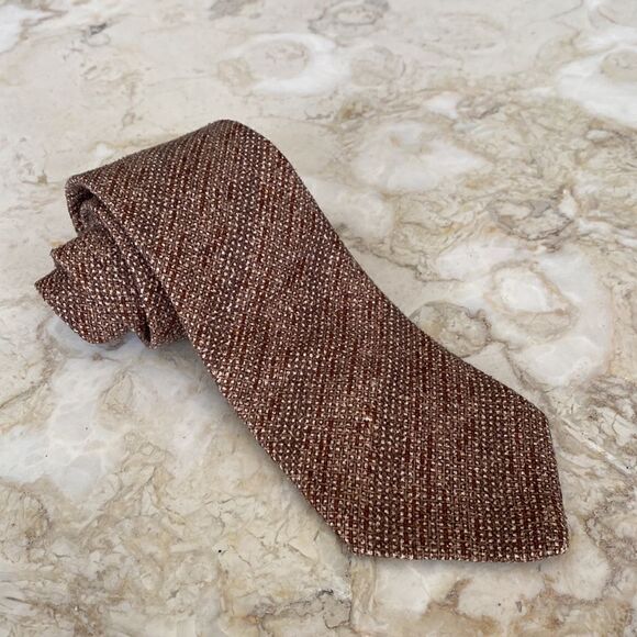 Balenciaga 100% Raw Natural Silk Tie Vintage - Picture 2 of 6